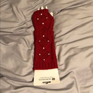 Knit fingerless gloves/arm warmers